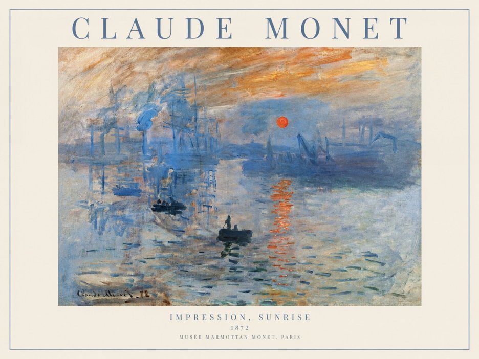 Monet Impression, Sunrise I No1 - Póster
