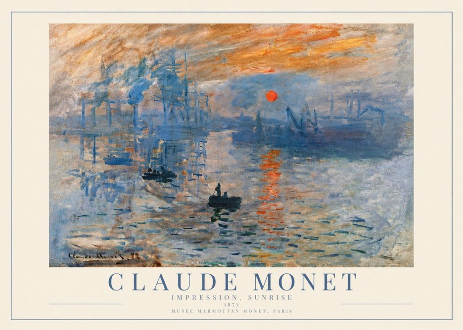 Monet Impression, Sunrise I No3 - Póster