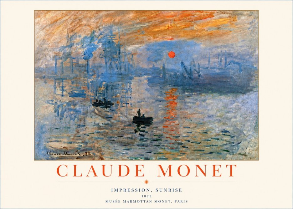 Monet Impression, Sunrise I No4 - Póster
