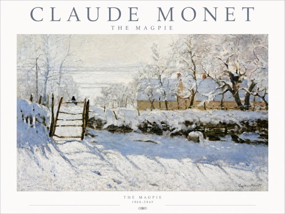 Monet The Magpie No3 - Póster