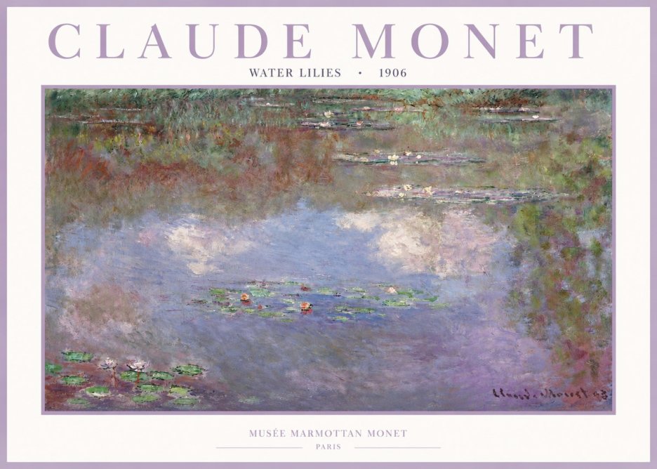 Monet Water Lilies VI No2 - Póster