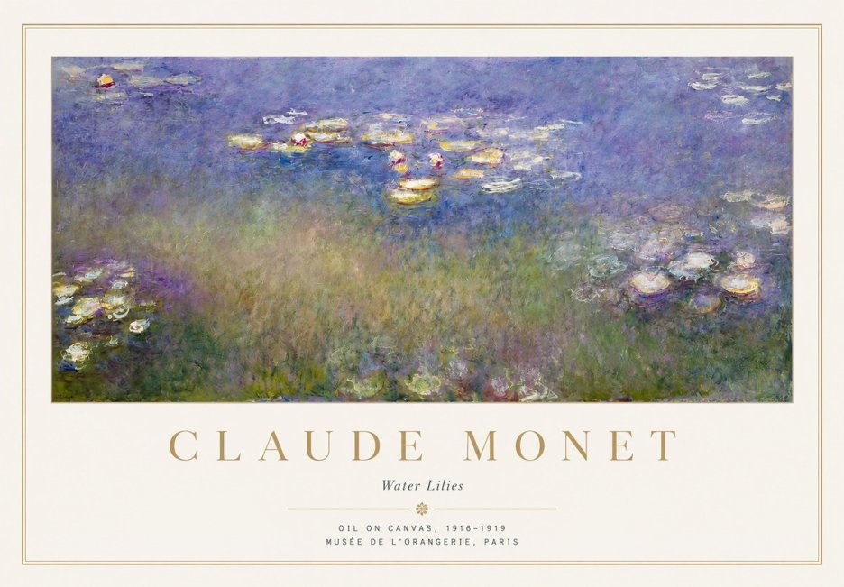 Monet Water Lilies VII No1 - Póster