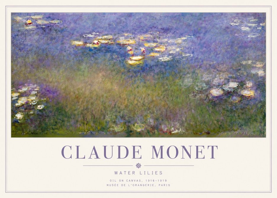 Monet Water Lilies VII No3 - Póster
