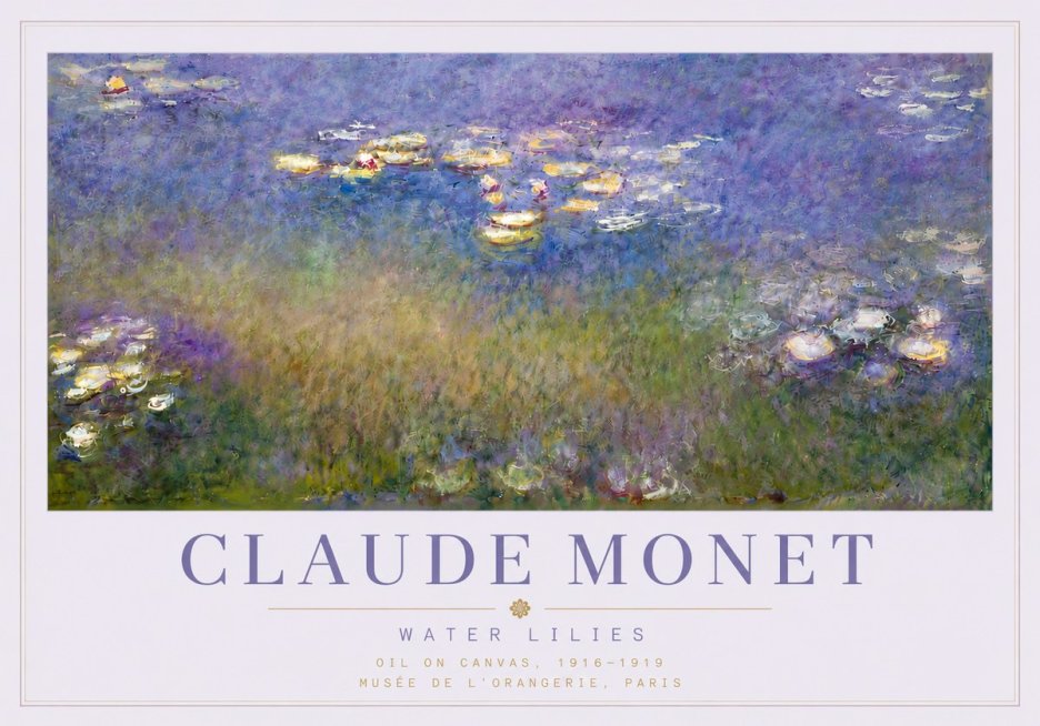 Monet Water Lilies VII No6 - Póster