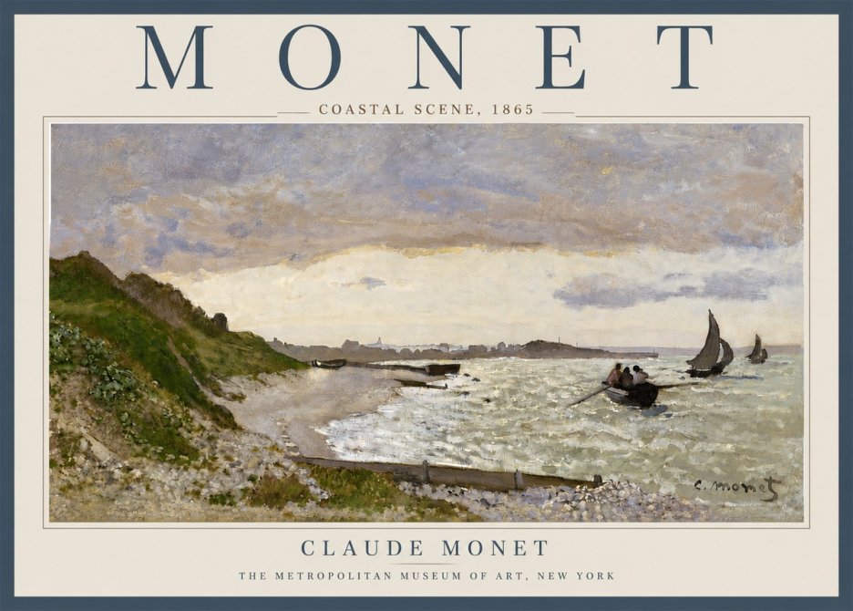 Monet Coastal Scene No5 - Póster