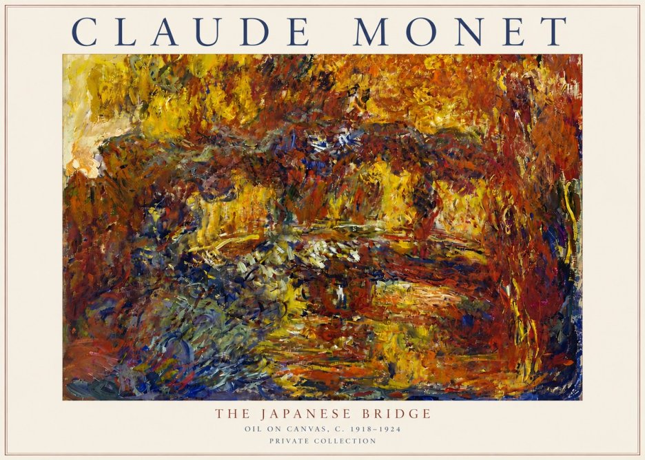 Monet The Japanese Bridge II No3 - Póster
