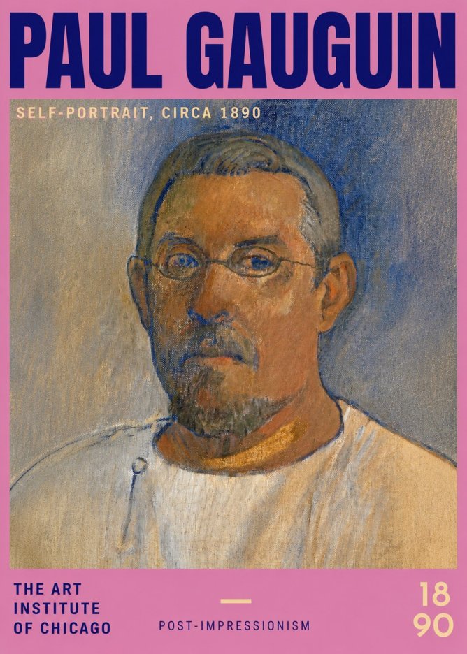 Paul Gauguin Self-portrait I No2 - Póster