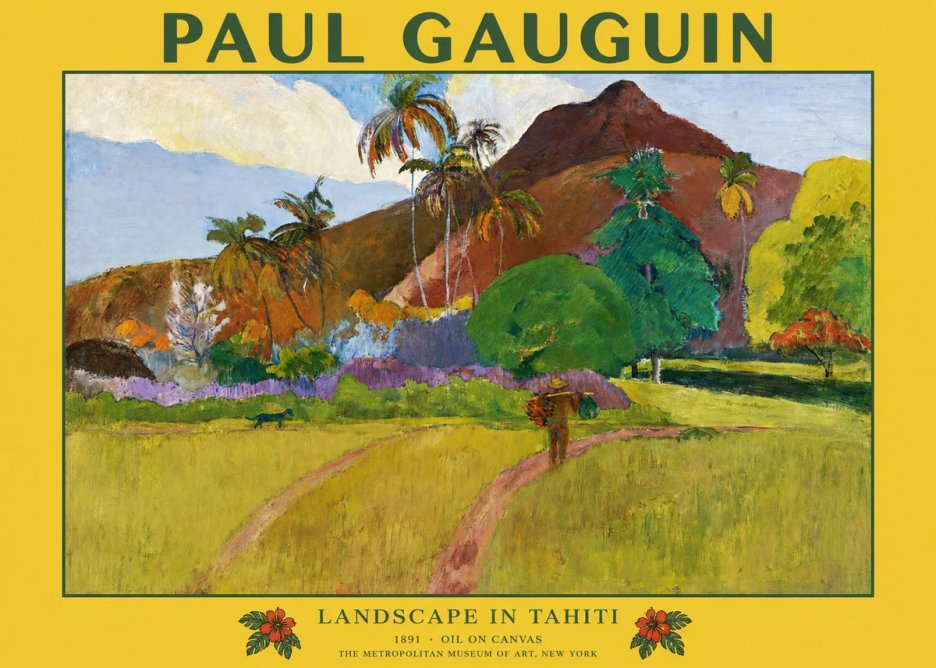 Paul Gauguin Landscape in Tahiti II No1 - Póster