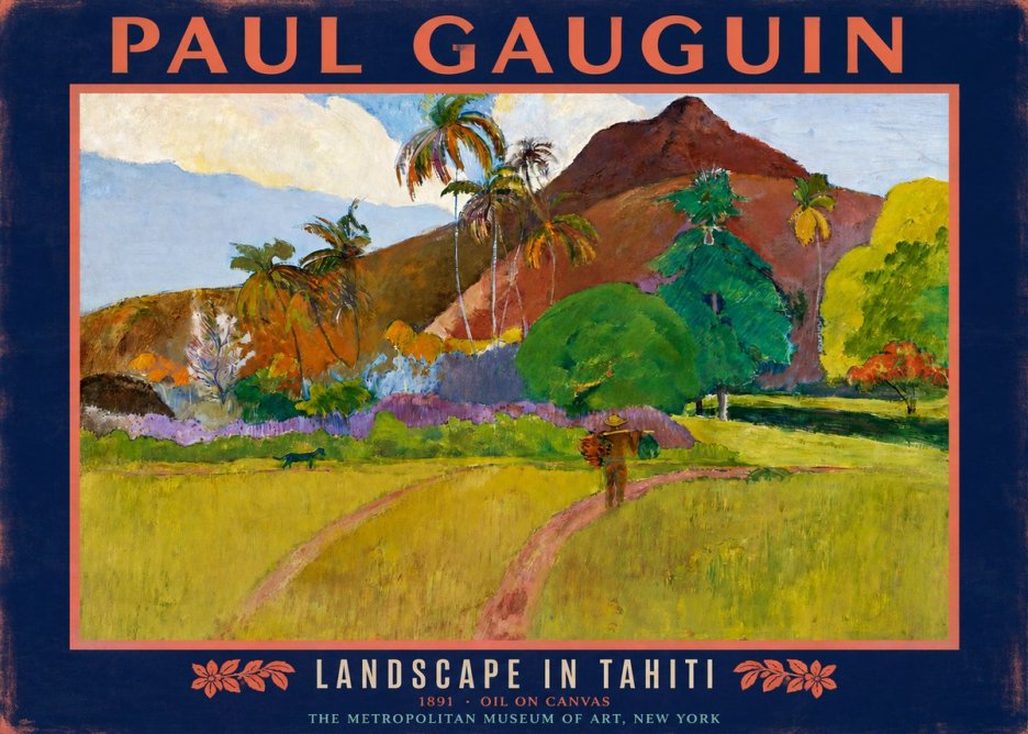 Paul Gauguin Landscape in Tahiti II No2 - Póster