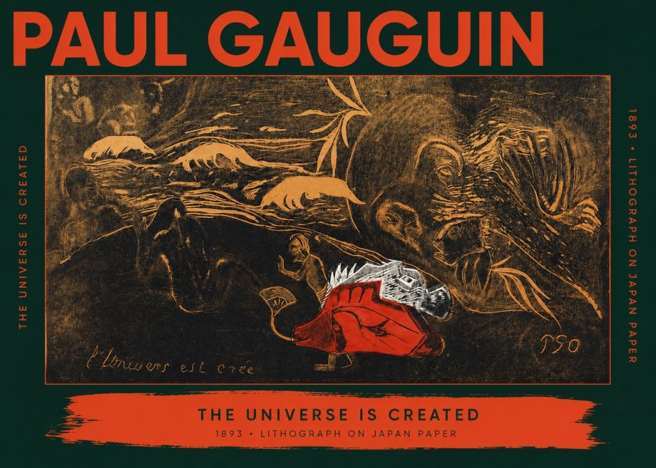 Paul Gauguin The Universe Is Created III No2 - Póster