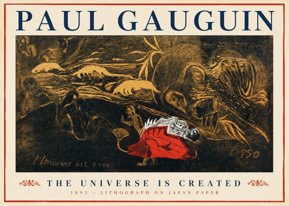 Paul Gauguin The Universe Is Created III No3 - Póster