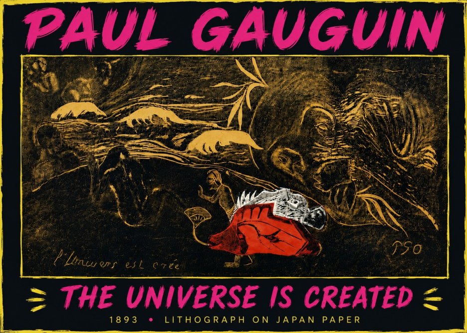Paul Gauguin The Universe Is Created III No6 - Póster