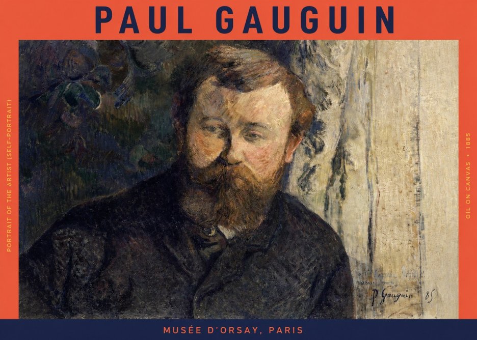 Paul Gauguin Portrait of the Artist (Self-portrait) No2 - Póster