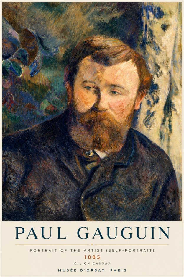 Paul Gauguin Portrait of the Artist (Self-portrait) No4 - Póster