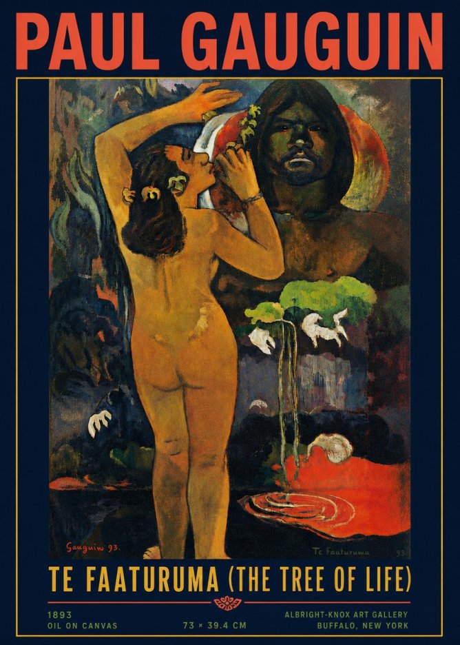 Paul Gauguin Te Faaturuma (the Tree of Life) No4 - Póster