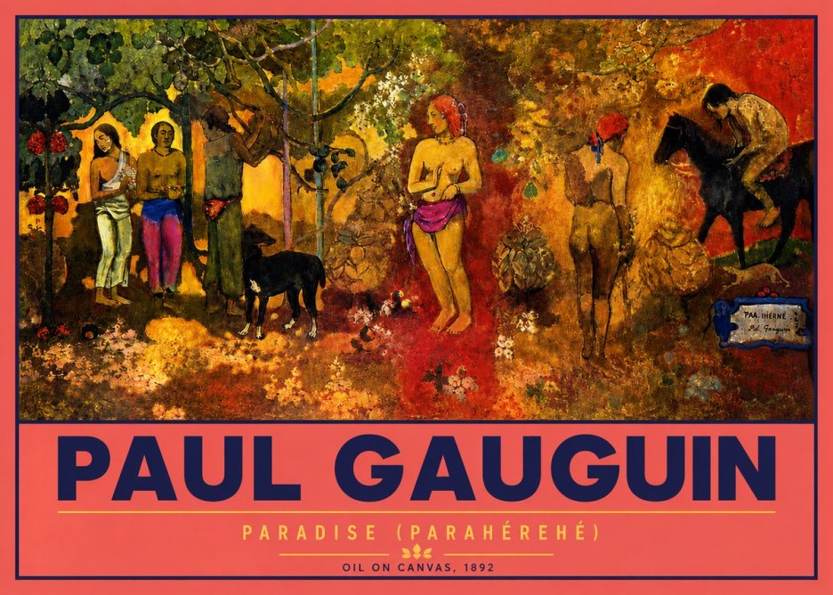 Paul Gauguin Paradise (Parahéréhé) No4 - Póster