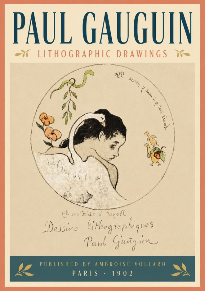 Paul Gauguin Dessins Lithographiques No5 - Póster