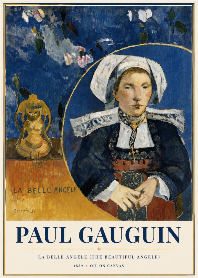 Paul Gauguin La Belle Angele No6 - Póster