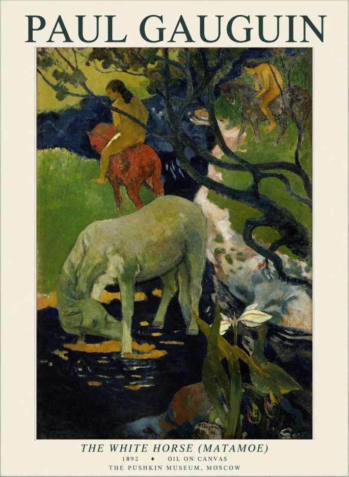 Paul Gauguin The Siamese (Tehura and Noa Noa) No4 - Póster