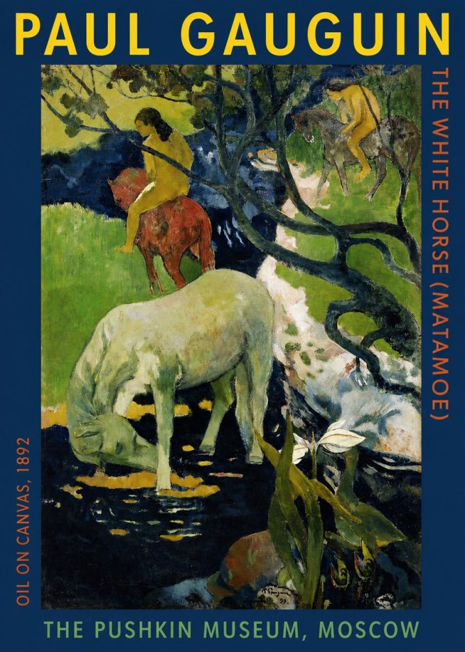Paul Gauguin The Siamese (Tehura and Noa Noa) No5 - Póster