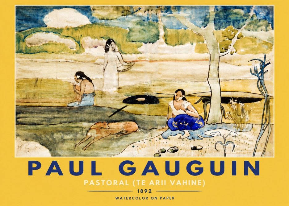 Paul Gauguin Pastoral (Te Arii Vahine) No4 - Póster