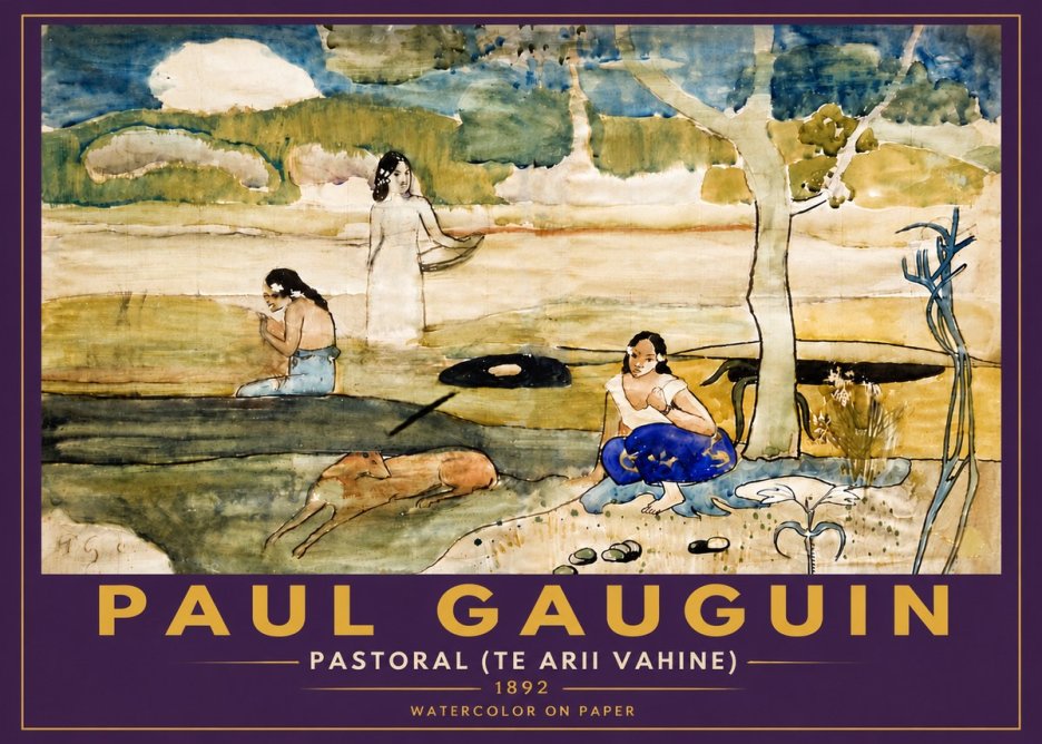 Paul Gauguin Pastoral (Te Arii Vahine) No6 - Póster