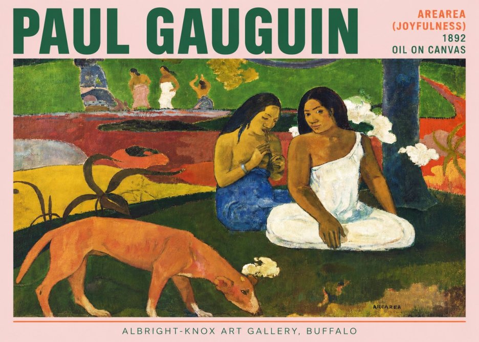 Paul Gauguin Arearea (Joyfulness) No3 - Póster