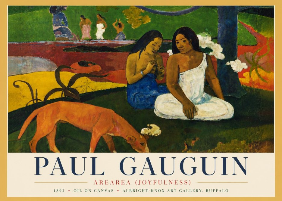 Paul Gauguin Arearea (Joyfulness) No4 - Póster