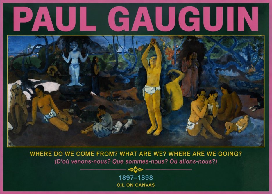 Paul Gauguin D'où Venons Nous? Que Sommes Nous? Où Allons Nous? No4 - Póster