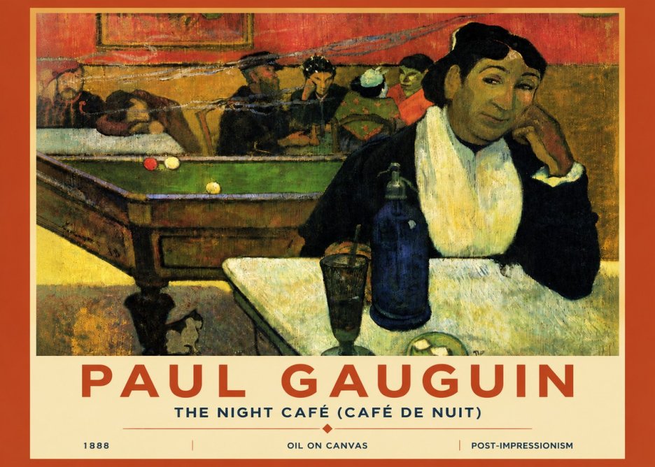 Paul Gauguin The Night Café (Café De Nuit) No4 - Póster