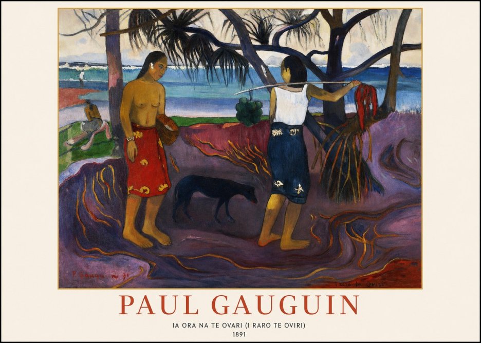 Paul Gauguin Ia Ora Na Te Ovari (I Raro Te Oviri) No1 - Póster