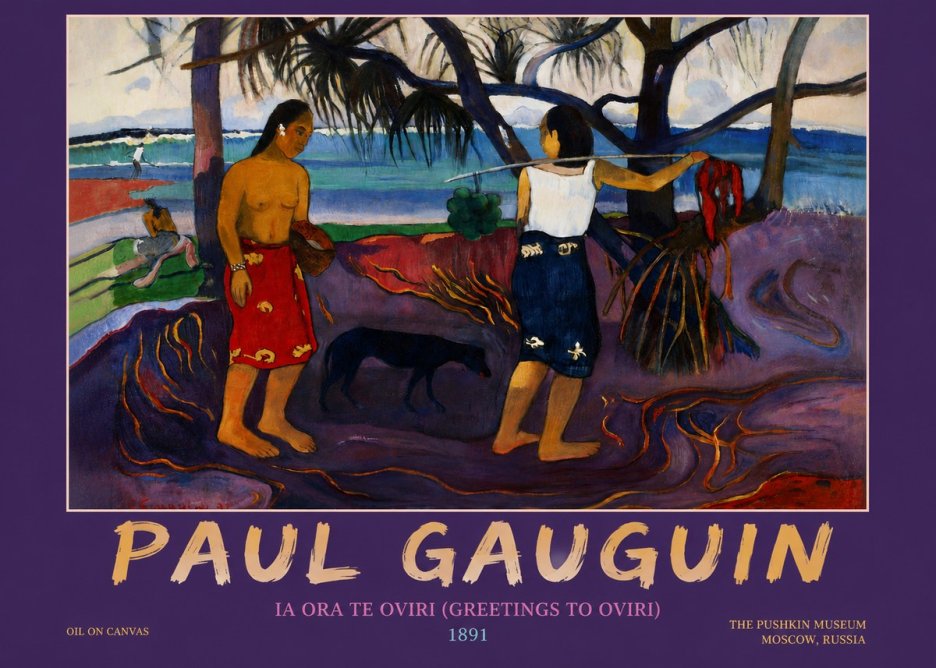 Paul Gauguin Ia Ora Na Te Ovari (I Raro Te Oviri) No4 - Póster