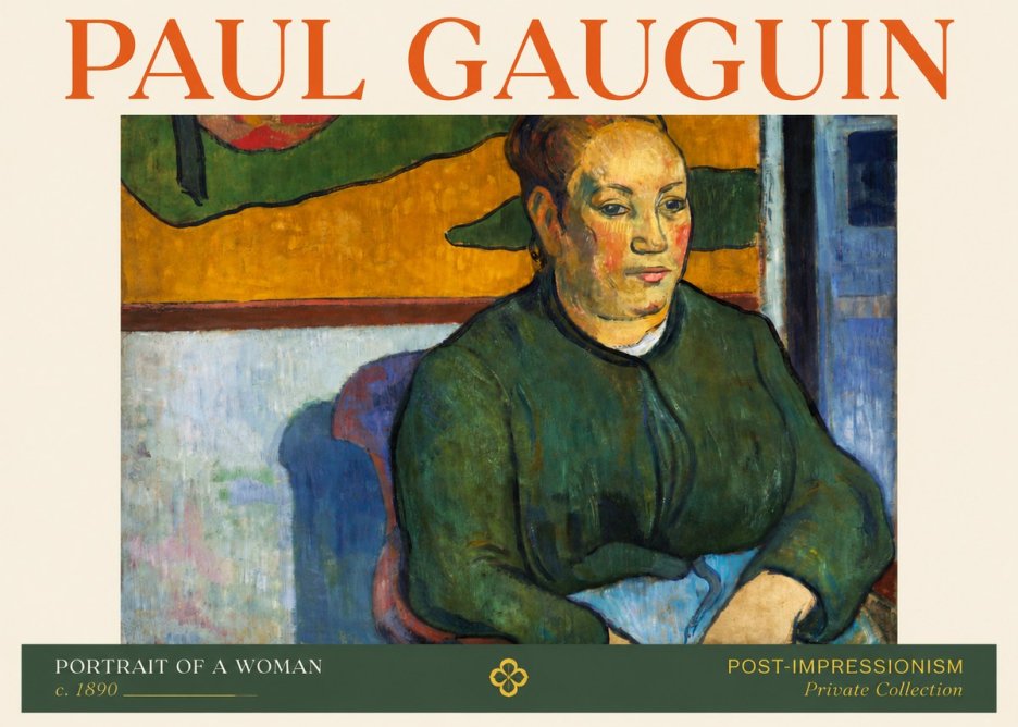 Paul Gauguin Portrait of a Woman No4 - Póster