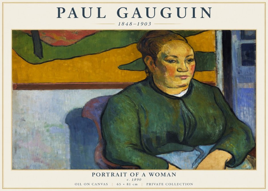 Paul Gauguin Portrait of a Woman No5 - Póster