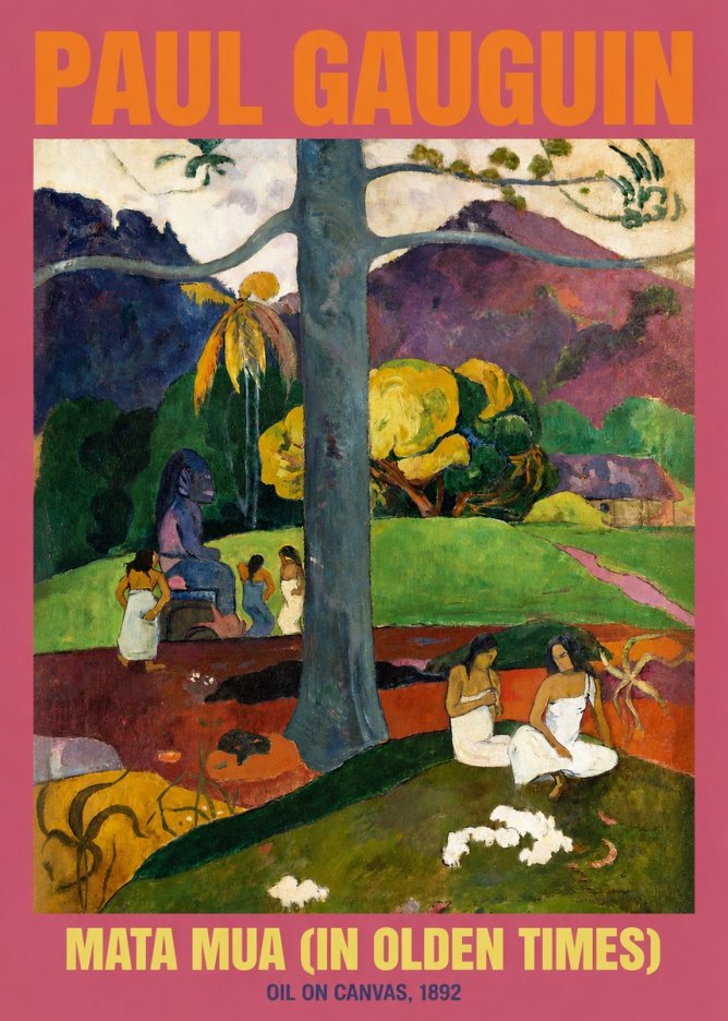 Paul Gauguin Mata Mua (in Olden Times) No2 - Póster