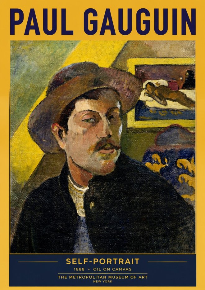Paul Gauguin Self-portrait II No2 - Póster