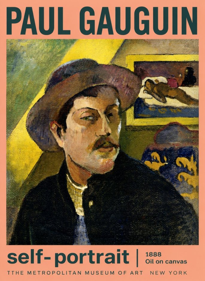 Paul Gauguin Self-portrait II No3 - Póster