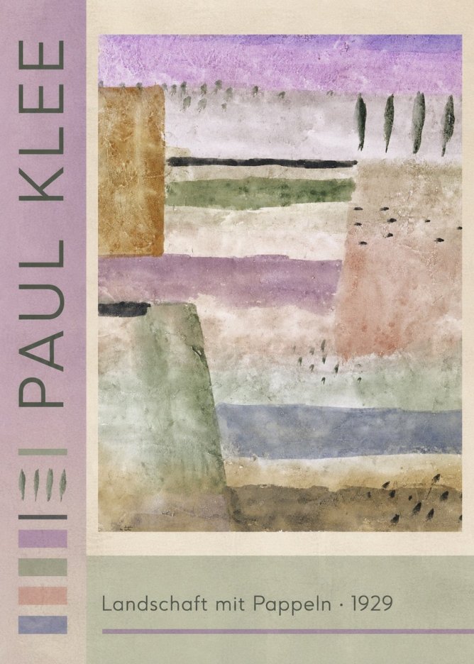 Paul Klee Landschaft Mit Pappeln No2 - Póster