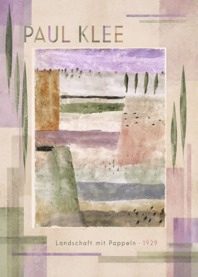 Paul Klee Landschaft Mit Pappeln No4 - Póster