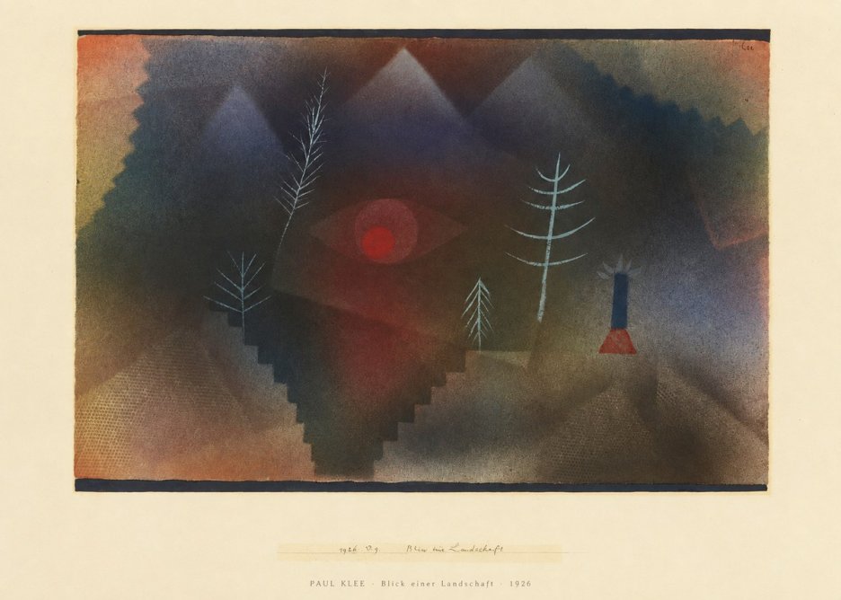 Paul Klee Blick Einer Landschaft No6 - Póster