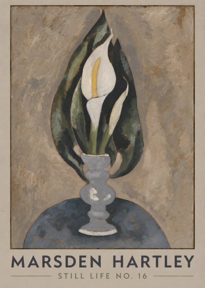 Marsden Hartley Still Life No. 16 No1 - Póster