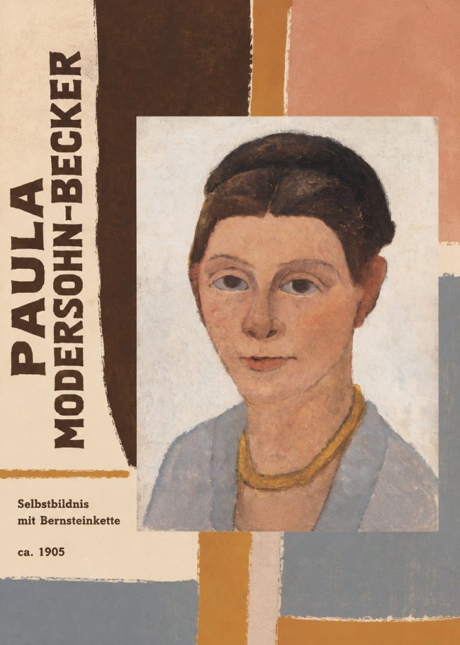 Paula Modersohn-Becker Selbstbildnis Mit Bernsteinkette No4 - Póster
