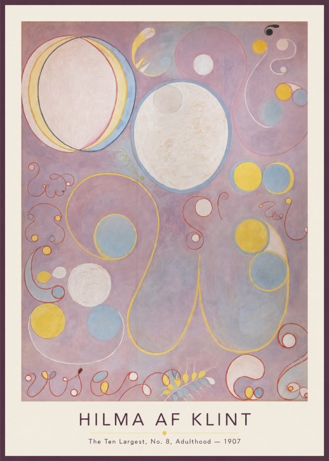 Hilma af Klint The Ten Largest, No. 8, Adulthood No1 - Póster