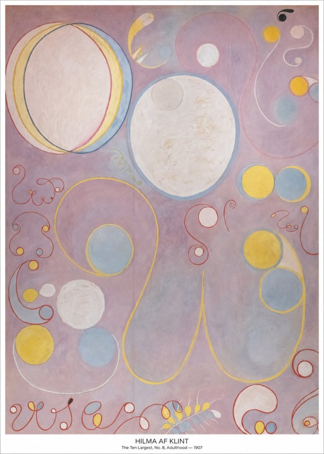 Hilma af Klint The Ten Largest, No. 8, Adulthood No5 - Póster