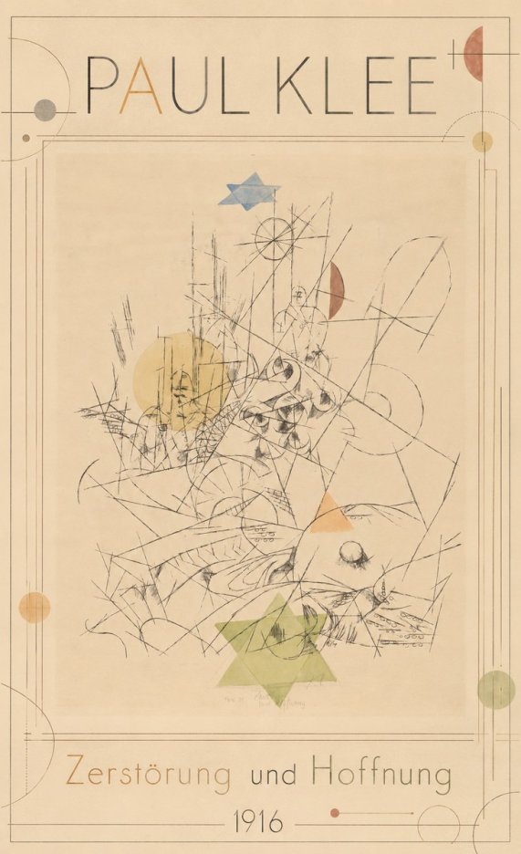 Paul Klee Zerstörung Und Hoffnung I No1 - Póster