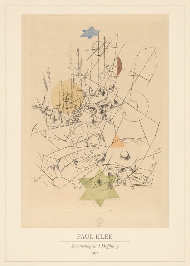 Paul Klee Zerstörung Und Hoffnung I No4 - Póster