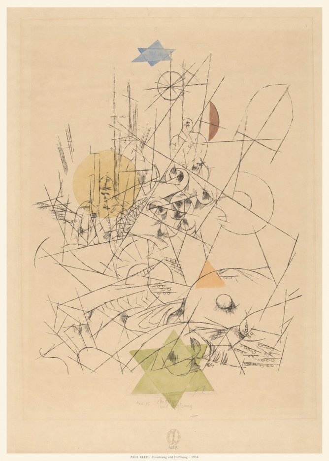 Paul Klee Zerstörung Und Hoffnung I No6 - Póster