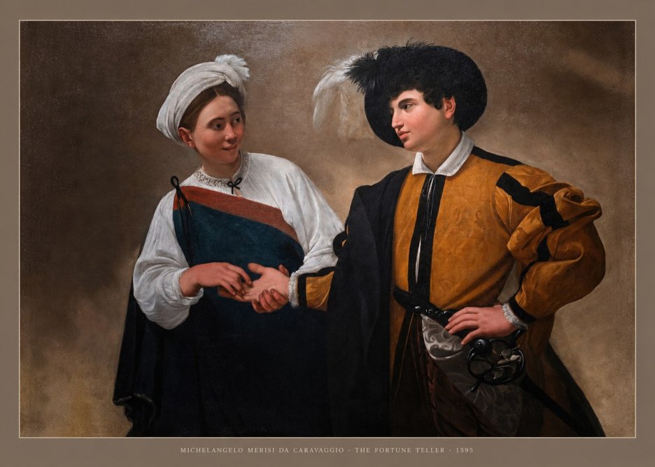 Michelangelo Merisi da Caravaggio The Fortune Teller II No5 - Póster