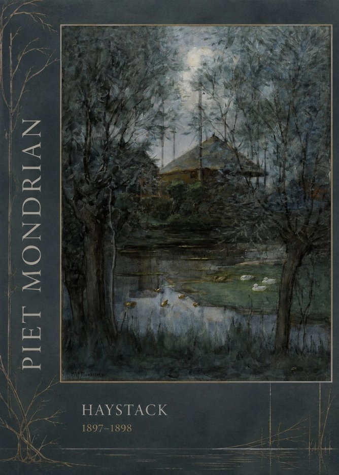 Piet Mondrian Haystack No2 - Póster
