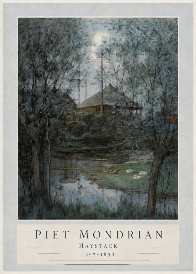 Piet Mondrian Haystack No3 - Póster